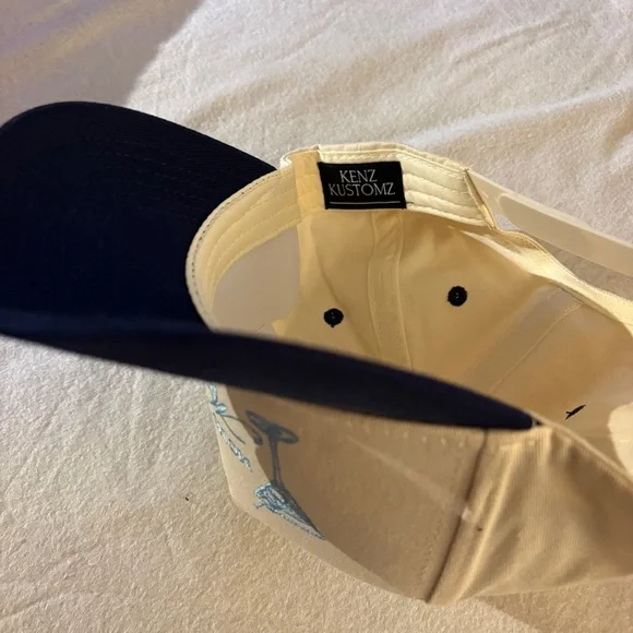 Kenz Kustomz Cream and Navy Cap “Moms Drink Martinis” - Picture 3 of 5
